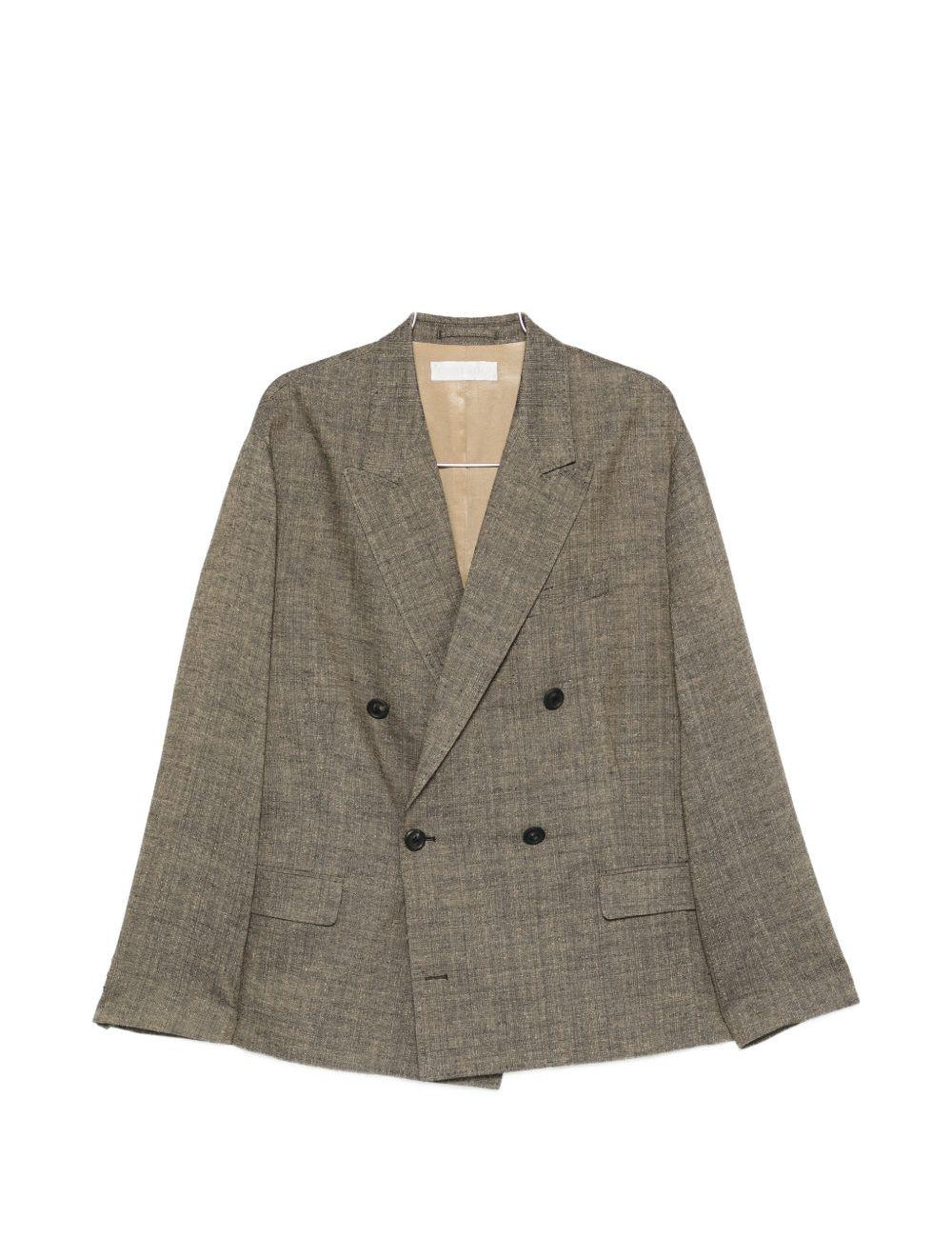 Blazer doppio petto halt in marrone Our legacy - uomo 