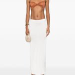 Bralette con nodo in marrone terracotta di Giuseppe Di Morabito - donna 