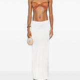 Bralette con nodo in marrone terracotta di Giuseppe Di Morabito - donna 