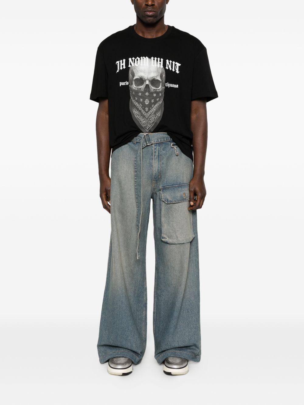 T-shirt teschio 20 in nero Ih nom uh nit - uomo 