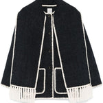 Giacca con sciarpa in grigio Toteme - donna 