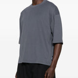 T-shirt a maniche corte con pannelli in grigio Comme des garcons homme - uomo 
