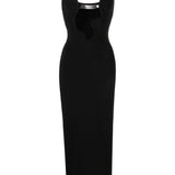 Abito lungo Salacia con scollo a V in nero Christopher esber - donna 