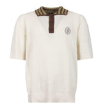 Polo con logo in bianco Drole de monsieur - uomo 
