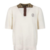 Polo con logo in bianco Drole de monsieur - uomo 