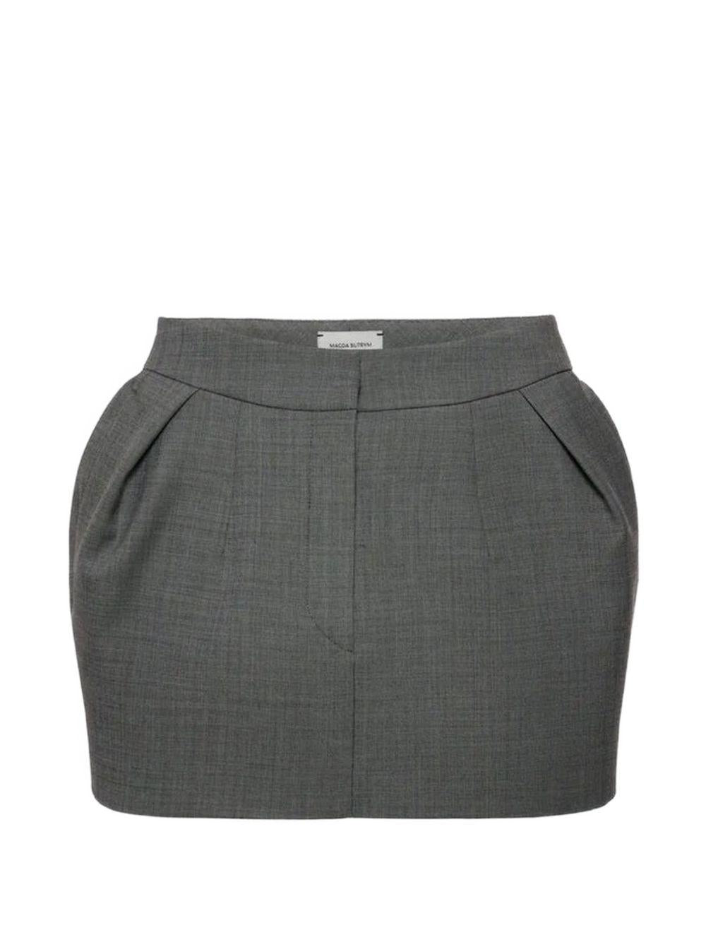 Gonna mini in grigio 
