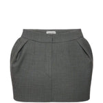 Gonna mini in grigio 