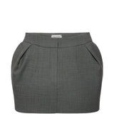 Gonna mini in grigio 