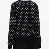 Cardigan a pois in nero Ganni - donna 