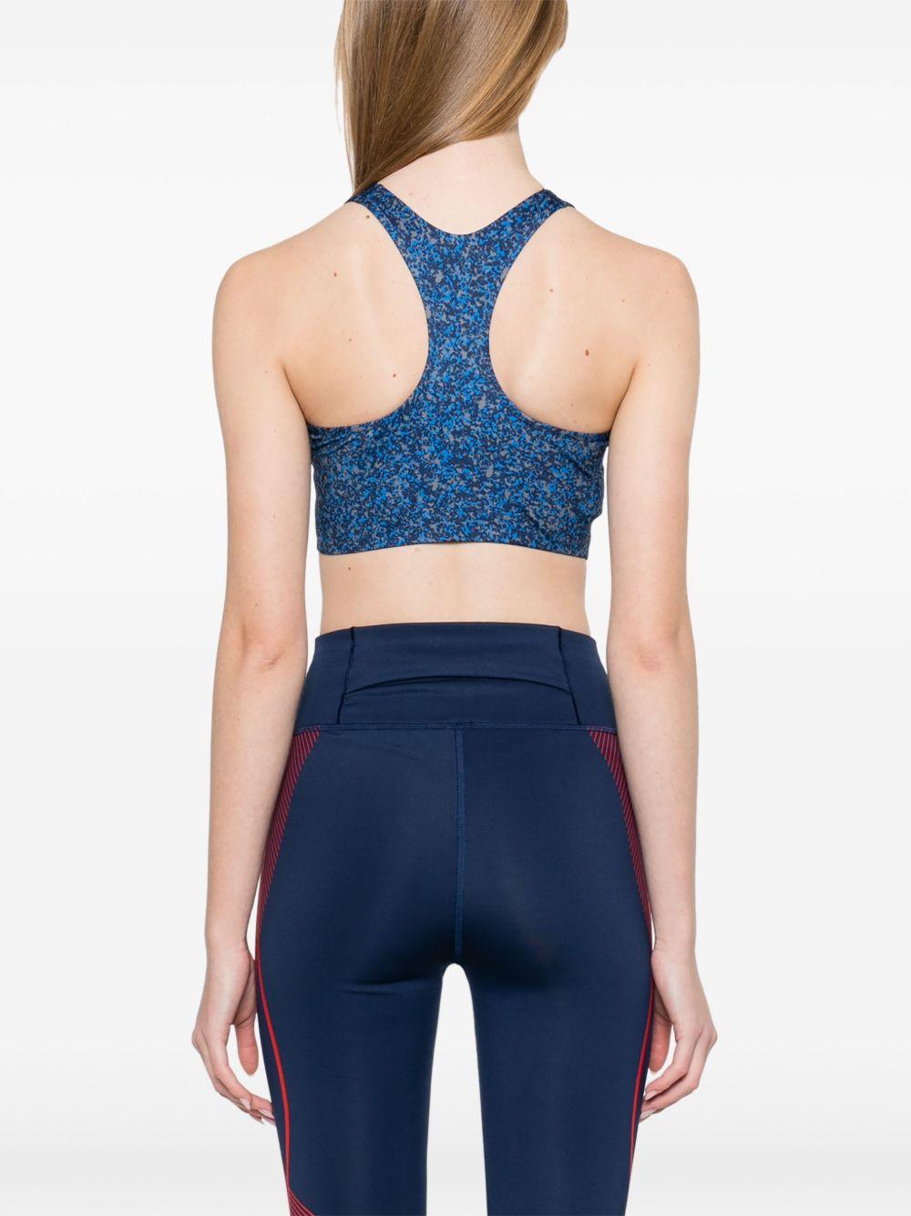 Reggiseno sportivo TruePurpose Power Impact in blu Adidas by stella mc cartney - donna 