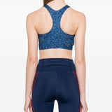 Reggiseno sportivo TruePurpose Power Impact in blu Adidas by stella mc cartney - donna 
