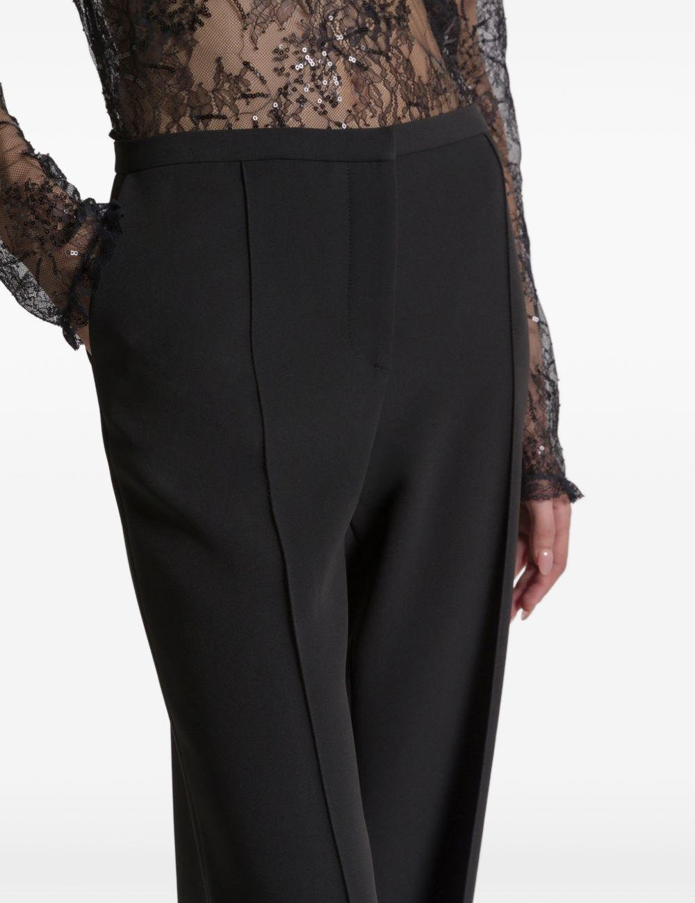 Pantaloni con piega stirata in nero Alberta ferretti - donna 