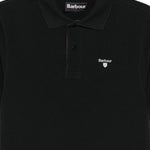 Polo con logo in nero Barbour - uomo 