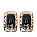 Orecchini martellati con cristalli in oro Self-portrait - donna 