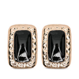 Orecchini martellati con cristalli in oro Self-portrait - donna 