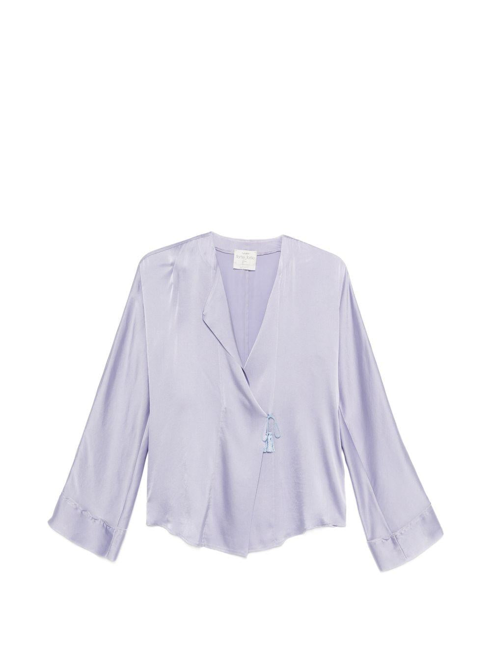 Blusa in seta in lilla Forte Forte - donna 