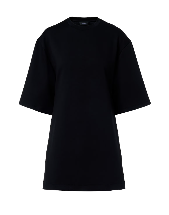 Abito a t-shirt con schiena scoperta in nero Wardrobe NYC - donna 