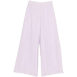 Pantaloni broderie-anglaise in viola Forte forte - donna 