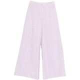 Pantaloni broderie-anglaise in viola Forte forte - donna 