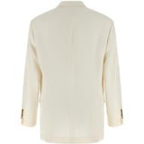 Blazer doppiopetto in beige Brunello cucinelli - uomo 