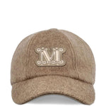 Cappello con targa e logo in marrone Maxmara - donna 