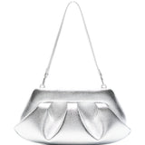 Clutch bios baguette in argento Themoirè - donna 