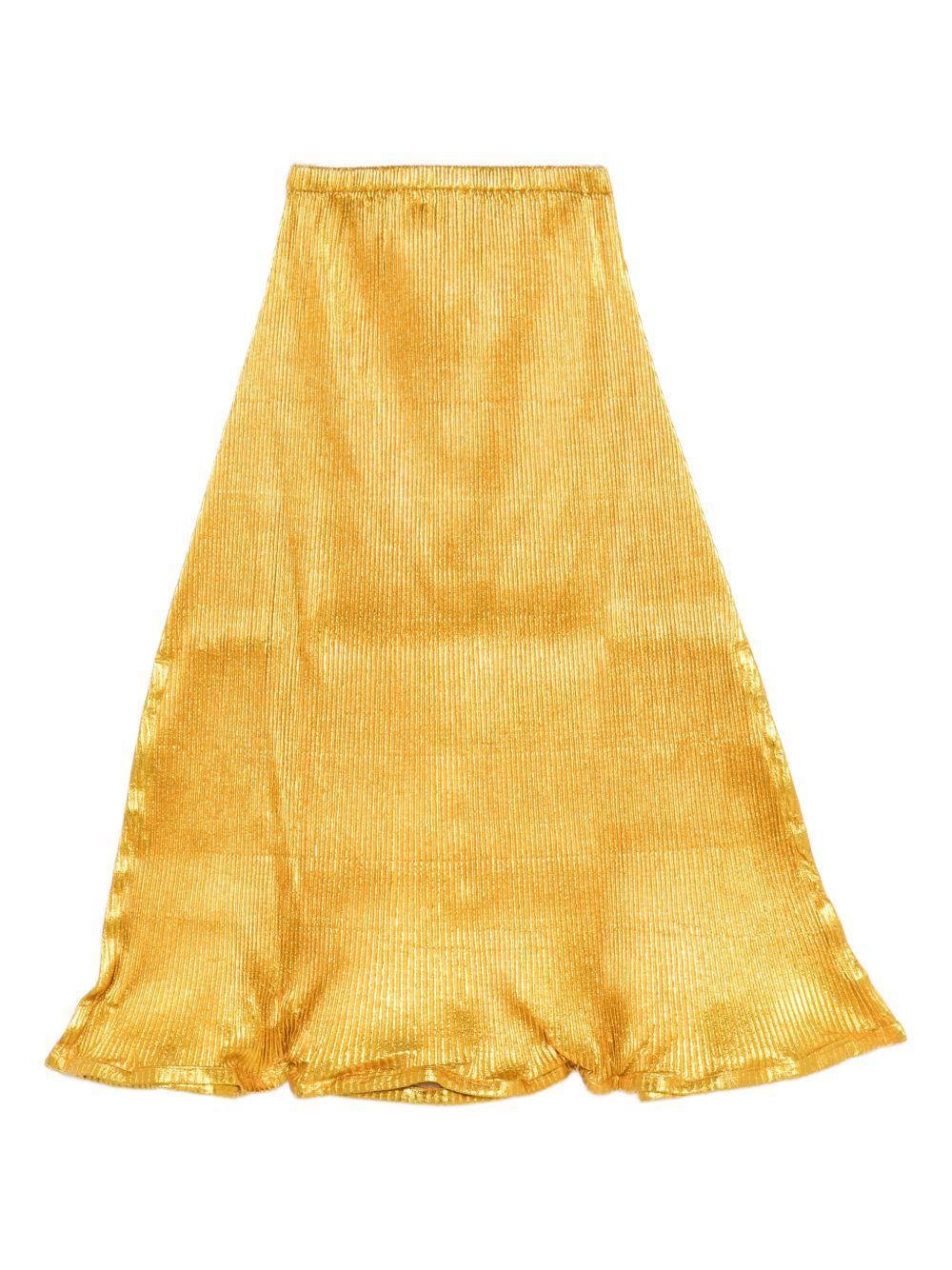 Gonna midi plisettata in giallo Melitta baumeister - donna 