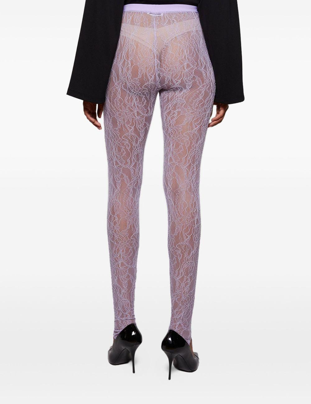 Leggings con staffa in lilla Wardrobe.Nyc - donna 
