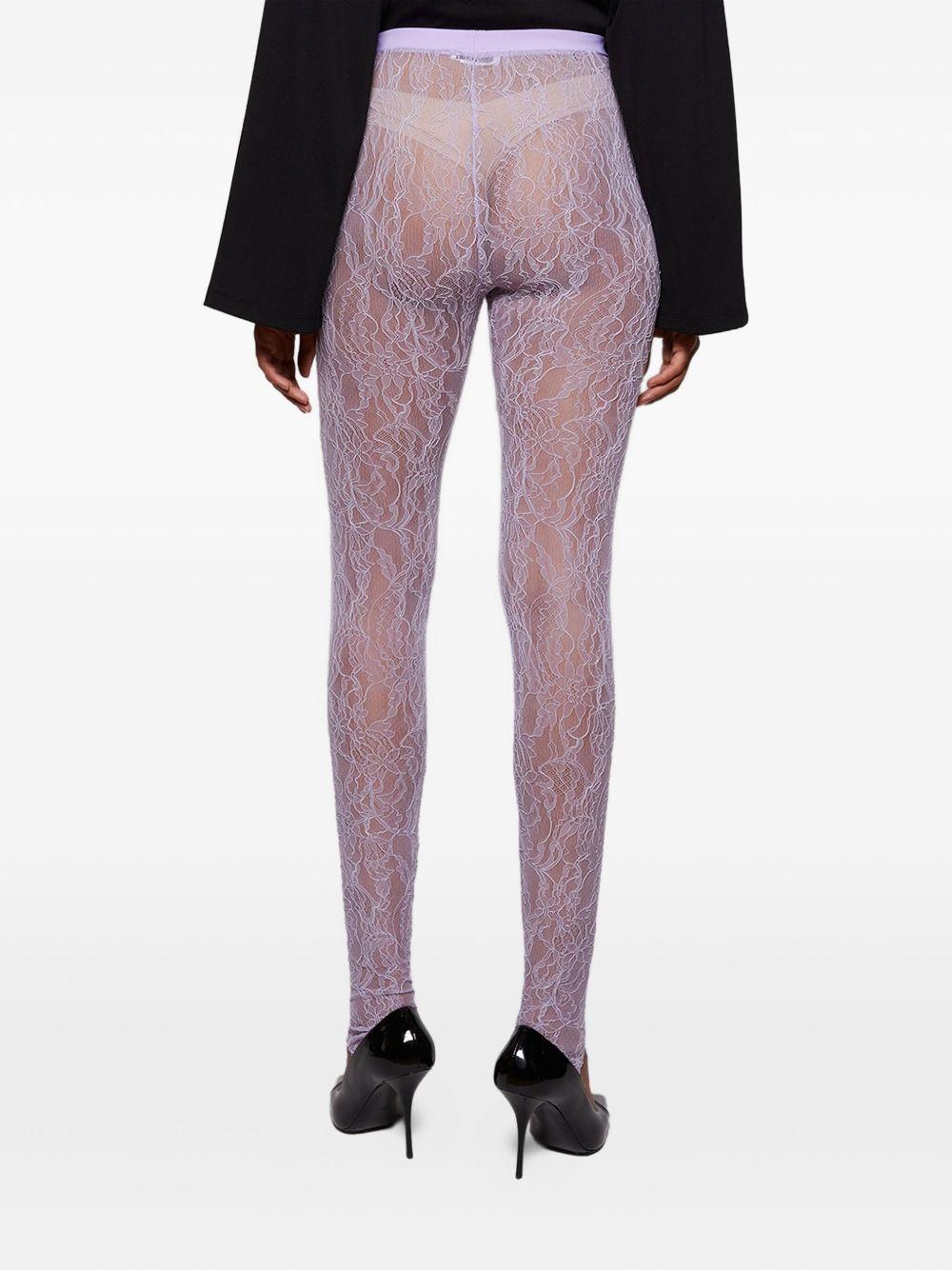 Leggings con staffa in lilla Wardrobe.Nyc - donna 