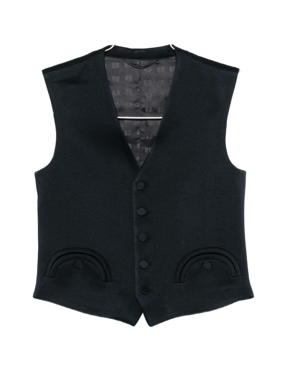 Gilet con tasca e bottoni in blu Blazé milano - donna 