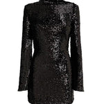 Abito corto con paillettes in nero Giuseppe di morabito - donna 