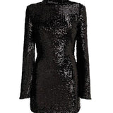 Abito corto con paillettes in nero Giuseppe di morabito - donna 
