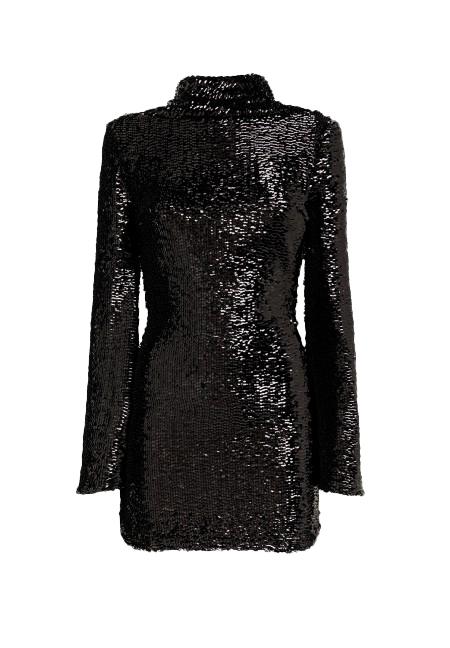 Abito corto con paillettes in nero Giuseppe di morabito - donna 