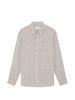 Camicia a righe in lino in beige Frescobol carioca - uomo
