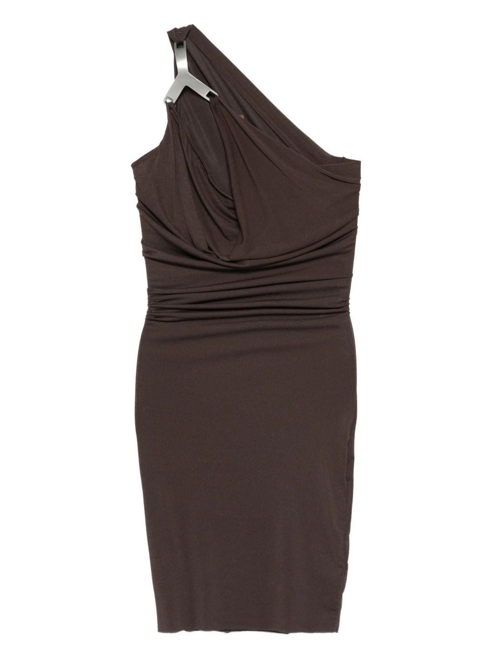 Abito mini hydra aaliyah in marrone Rick owens lilies - donna 