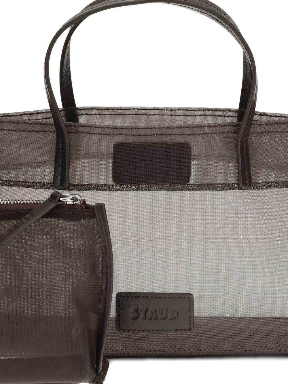 Borsa tote Christos mini in marrone Staud - donna 