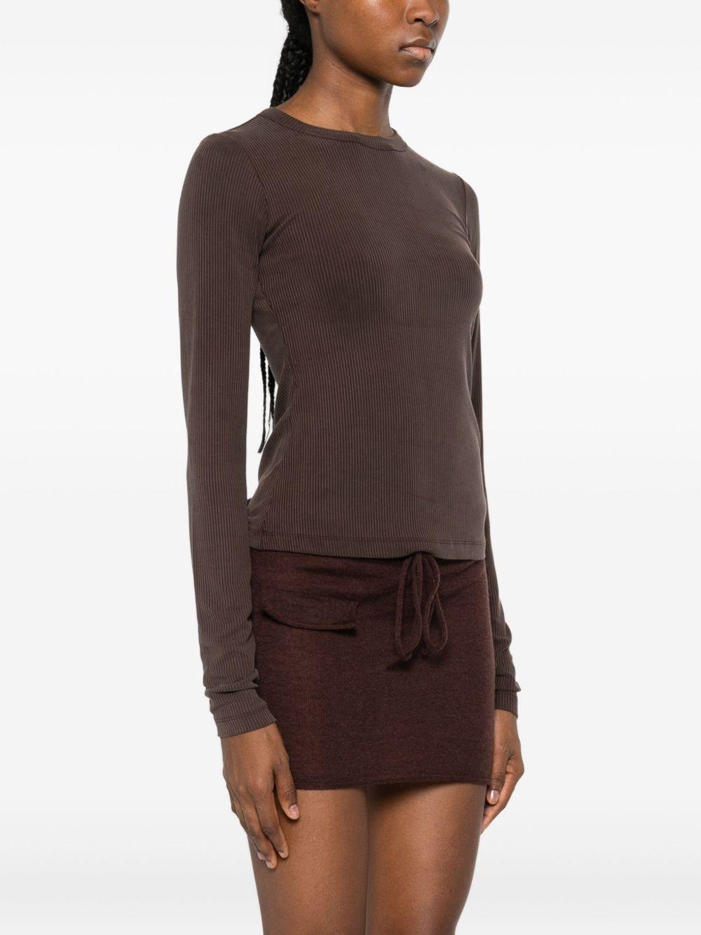 Maglia girocollo in marrone Aya Muse - donna 