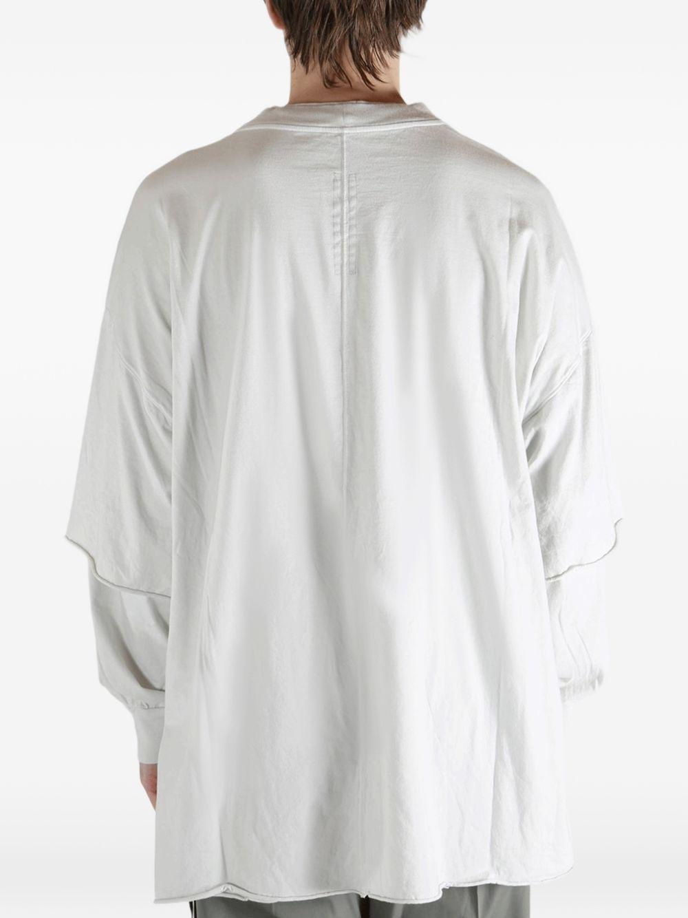 T-shirt a maniche lunghe tommy  in bianco Rick owens drkshdw - uomo 