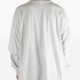 T-shirt a maniche lunghe tommy  in bianco Rick owens drkshdw - uomo 