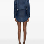 Abito camicia in blu denim Diesel - donna 