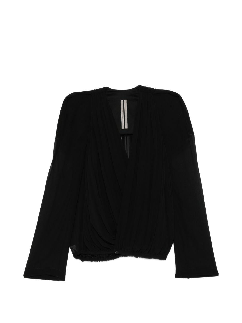Giacca Maria con scollo a V in nero Rick Owens - donna 