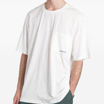 T-shirt con stampa del logo in bianco Oamc peacemaker - uomo 