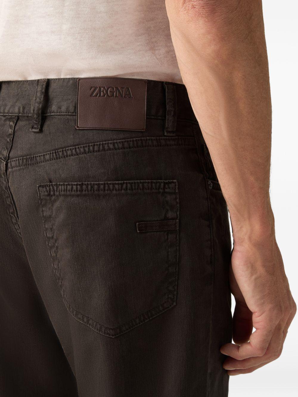 Pantaloni Stretch Roccia in nero Zegna - uomo 