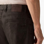 Pantaloni Stretch Roccia in nero Zegna - uomo 