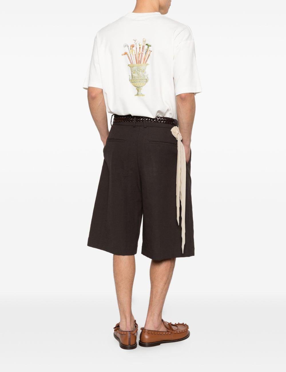 T-shirt Cannes con stampa in bianco Drole de monsieur - uomo 