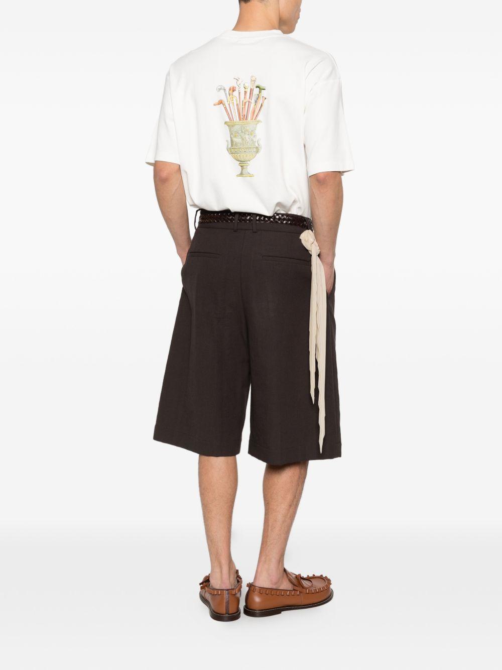 T-shirt Cannes con stampa in bianco Drole de monsieur - uomo 