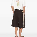 T-shirt Cannes con stampa in bianco Drole de monsieur - uomo 