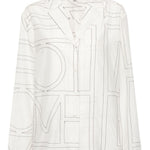 Camicia con monogramma in bianco Toteme - donna 