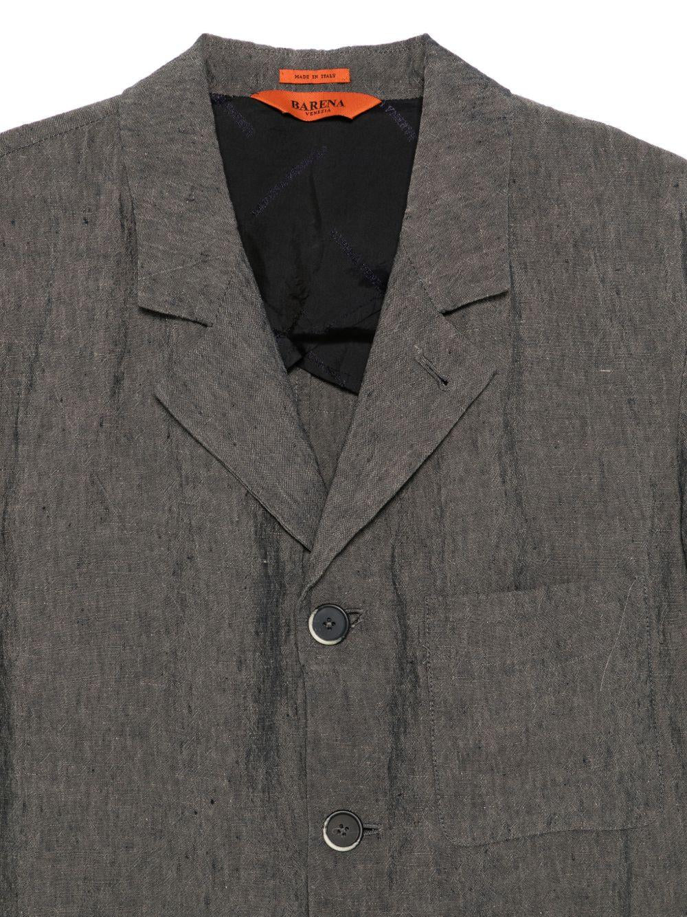 Blazer con revers classici in grigio Barena Venezia - uomo 
