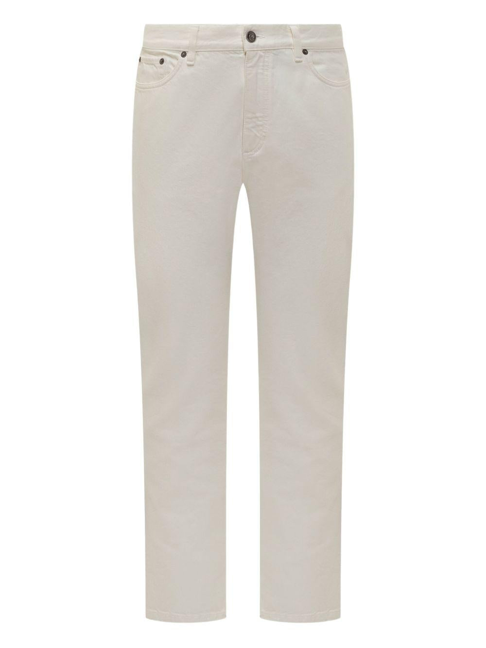 Jeans dritti in avorio Zegna - uomo 